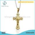 Gold jewelry main material 24k gold jesus cross pendant jewelry